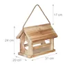 Relaxdays Vogelfutterhaus, geflammtes Design,Zertifikat, Produktbild-Vorschau 4