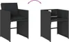 17-tlg. Garten-Essgruppe mit Kissen Schwarz Poly Rattan Produktbild-Vorschau 10