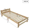 A diagram of a single wooden bed frame with dimensions labeled in centimeters. Anteprima dell’immagine prodotto