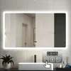 LED Badezimmer Spiegel mit Uhr Bluetooth Beschlagfrei Produktbild-Vorschau 1