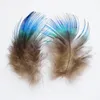 Piume di pavone vere, 5-8cm blu verde, materiale per Anteprima dell’immagine prodotto 5