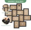 Bilderrahmen Set 12 Stück 13x18 cm Holz schwarz Collage Produktbild-Vorschau 3