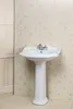 Nostalgie Retro Keramik Toilette+Waschbecken + Säule+Sitz Produktbild-Vorschau 4