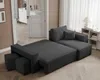 Idohome–Moderne Ecksofa PARIS mit Hockern mit Produktbild-Vorschau 5