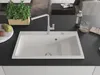 Mexen Omar lavello in granito 1-vasca 800 x 480 mm, bianco, Anteprima dell’immagine prodotto 3