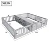 Letto per bambini 90x200 cm in legno, color grigio, con Anteprima dell’immagine prodotto 2