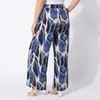 Sommerhose Damen Palazzohose Allover Print Blautöne Produktbild-Vorschau 6