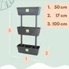 2er Set 3 Pflanzkübel mit Sichtschutz Pflanzkübel 100cm Produktbild-Vorschau 2