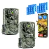 2 Stücke 4K 48MP Wildkamera mit Handyübertragung APP WLAN Produktbild-Vorschau 1