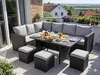 MeXo Gartenlounge Set 8 Personen Lounge Gartenmöbelset Produktbild-Vorschau 14