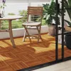 vidaXL 10 x Fliese aus Akazienholz 30 x 30 cm vertikales Produktbild-Vorschau 2