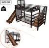STILVORA Metall-Hochbett 90x200 cm mit Rutsche & Produktbild-Vorschau 7