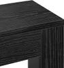 A close-up view of a black radiator cover with a wood grain texture. Anteprima dell’immagine prodotto
