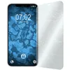 A smartphone with a cracked screen protector next to it. Produktbild-Vorschau