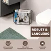eluno Porte-revues en métal avec poignées en cuir, env. 36 Voir les images du produit 4