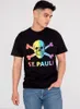 FC St. Pauli - T-Shirt Totenkopf - Regenbogen Produktbild-Vorschau 1