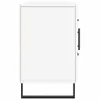 A side view of a white sideboard with black legs and a black handle. Produktbild-Vorschau