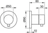 Keuco 2-Wege-Ab-/Umstellventil IXMO DN 15, UP, mit Griff Produktbild-Vorschau 4