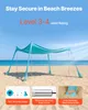 Tente de plage VEVOR avec protection solaire (UPF 50+) 3 x Voir les images du produit 4
