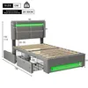 Flieks Polsterbett 90x190cm mit USB, Stauraumbett Produktbild-Vorschau 4