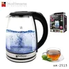 Hoffmans 2 Liter Glas Wasserkocher Teekocher 2000 Watt mit Produktbild-Vorschau 1