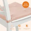 Set di 4 cuscini per sedie, 42 x 40 cm, adatti sia per Anteprima dell’immagine prodotto 9