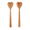 Couverts à salade Coeurs Bambou 2 pcs Longueur env. 26 cm Voir les images du produit 2