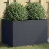 Jardinière anthracite 62x40x39 cm acier Voir les images du produit 2