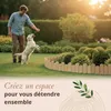 Bordure de Jardin en Bois Clôture d'Extérieur 20 cm x 200 Voir les images du produit 6