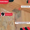 KOTARBAU® Lot de 25 équerres de fixation pour étagères 60 x Voir les images du produit 2