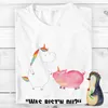 Mr. & Mrs. Panda T-Shirt Einhorn Schwein - Weiß - Geschenk, Produktbild-Vorschau 3