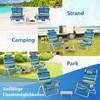 COSTWAY Set da 2 sedie da spiaggia con tavolino, sedie da Anteprima dell’immagine prodotto 4