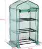 GARDEBRUK® Foliengewächshaus 3 Ablagen 126x49x69cm Produktbild-Vorschau 7