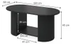 Table basse Vicco Calero Noir/Noir 100x50cm, Model 61468 Voir les images du produit 2