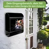 banjado Edelstahl Briefkasten mit Zeitungsfach mit Motiv Produktbild-Vorschau 2