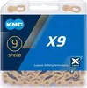 KMC X9 Ti-N Kette 114 Links 1/2 x 11/128 Gold Fahrrad-Kette Produktbild-Vorschau 4