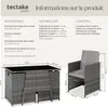 Salon de jardin LAUSANNE 2 places - gris Voir les images du produit 6