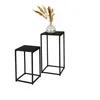 Set aus 2 Beistelltischen – Minimalistisches Metall-Design Produktbild-Vorschau 1