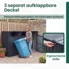KOMFOTTEU Mülltonnenbox 3er, Outdoor Mülltonnenhaus für 3X Produktbild-Vorschau 5