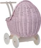 LILI Puppenwagen aus Weide Rosa 48X28 H26/47 CM Produktbild-Vorschau 4
