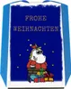 Frohe Weihnachten Parkscheibe mit Einhorn Weihnachtsmann Produktbild-Vorschau 1