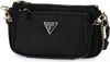 A black Guess handbag with a silver logo. Produktbild-Vorschau