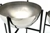 DanDiBo Blumenhocker Metall mit Topf Schwarz Silber 3er Set Produktbild-Vorschau 3