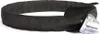 A black round sling with a label attached. Produktbild-Vorschau