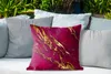 MuchoWow® Outdoor Kissen - Marmor - Rosa - Gold - Linie - Produktbild-Vorschau 4