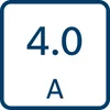 A square image with a dark blue border containing the text '4.0' and 'A' in the center. Voir les images du produit