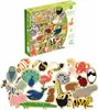 A box of magnetic animal toys and the toys themselves are displayed against a white background. Voir les images du produit