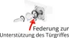An exploded view diagram of a door handle mechanism, with an arrow pointing to a spring and text indicating its function. Produktbild-Vorschau