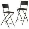 Relaxdays Barhocker klappbar, 2er Set, Rattan-Optik, Produktbild-Vorschau 9