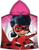 Miraculous Ladybug Kinder-Kapuzen-Bade-Poncho Pink 60x120 Produktbild-Vorschau 1